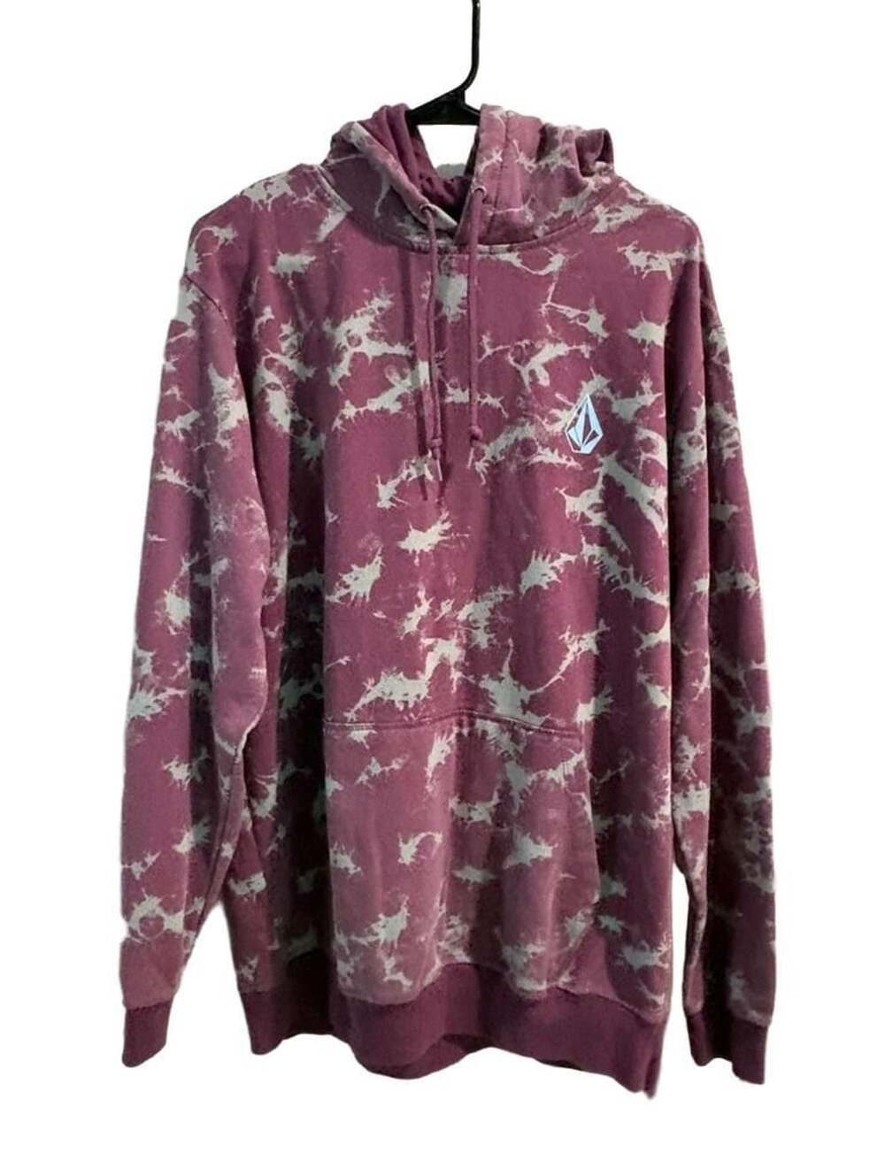 Volcom Hoodie Purple Tie Dye Pullover